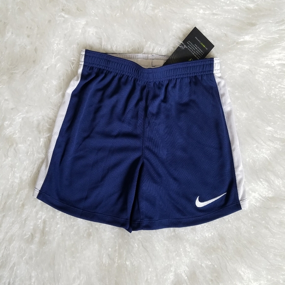 girls navy nike shorts